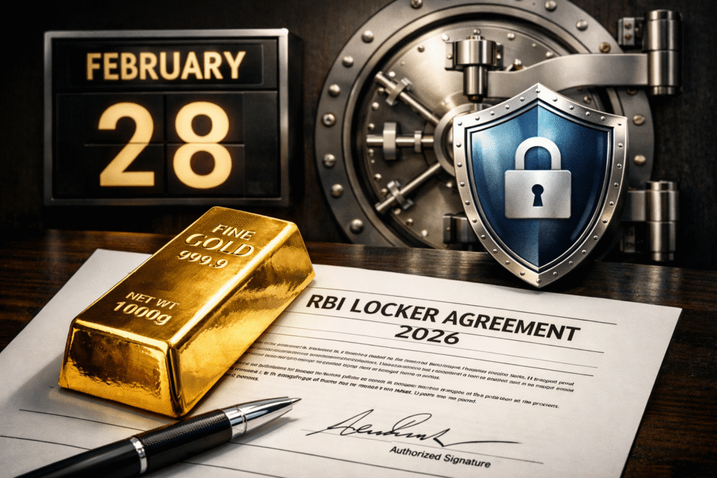 RBI bank locker agreement deadline 2026
