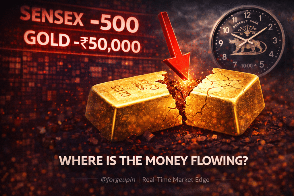 Gold Price Crash India 2026 Sensex 500 Point Drop RBI Monetary Policy Feb 6.